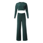Комплект женский (лонгслив, брюки) MINAKU: Casual Collection цвет зеленый, р-р 42 - Фото 5
