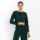 Комплект женский (лонгслив, брюки) MINAKU: Casual Collection цвет зеленый, р-р 44 - Фото 3