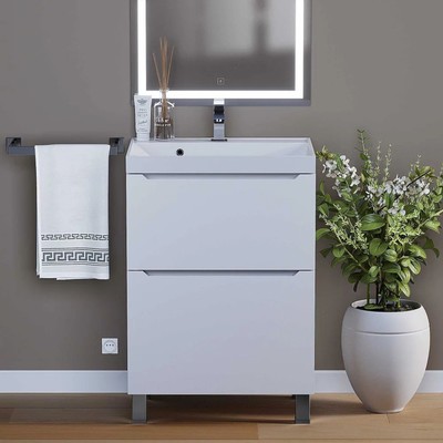 Тумба напольная Uperwood, под раковину Uperwood Tanos 60, 2 ящика, цвет белый