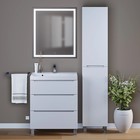 Тумба под раковину Uperwood Tanos, 70 см, напольная, белая, 3 ящика - Фото 4