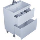 Тумба под раковину Uperwood Tanos, 70 см, напольная, белая, 2 ящика - Фото 2