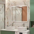 Зеркало для ванной Uperwood Foster 90х80 см, с LED-подсветкой - фото 299833904