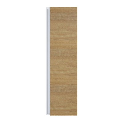 Шкаф - пенал подвесной Uperwood Barsa, 350×280×1200 мм, цвет белый/дуб сонома