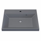 Раковина Uperwood Classic Quartz 60 см, кварцевая, серая матовая, бетон - Фото 6