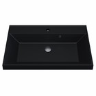 Раковина Uperwood Classic Quartz 70 см, кварцевая, черная матовая, уголь - Фото 5