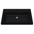 Раковина Uperwood Classic Quartz 70 см, кварцевая, черная матовая, космос - Фото 4