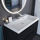 Раковина Uperwood Classic Quartz 80 см, кварцевая, белая матовая, жасмин - Фото 4