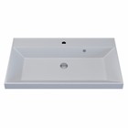 Раковина Uperwood Classic Quartz 80 см, кварцевая, белая матовая, жасмин - фото 13791870