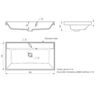 Раковина Uperwood Classic Quartz 80 см, кварцевая, белая матовая, жасмин - Фото 8