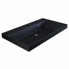 Раковина Uperwood Classic Quartz 80 см, кварцевая, черная матовая, космос - Фото 6