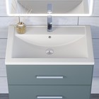 Раковина Uperwood Foster Quartz 70 см, кварцевая, белая матовая, жасмин - Фото 2