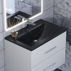 Раковина Uperwood Foster Quartz 70 см, кварцевая, черная матовая, уголь - Фото 1