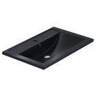 Раковина Uperwood Foster Quartz 70 см, кварцевая, черная матовая, уголь - Фото 4