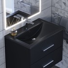Раковина Uperwood Foster Quartz 70 см, кварцевая, черная матовая, космос - фото 12929940
