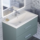 Раковина Uperwood Foster Quartz 80 см, кварцевая, белая матовая, жасмин - Фото 1