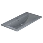 Раковина Uperwood Foster Quartz 80 см, кварцевая, серая матовая, бетон - Фото 4