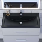 Раковина Uperwood Foster Quartz 80 см, кварцевая, черная матовая, уголь - Фото 2