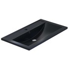 Раковина Uperwood Foster Quartz 80 см, кварцевая, черная матовая, уголь - Фото 4