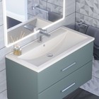 Раковина Uperwood Foster Quartz 90 см, кварцевая, белая матовая, жасмин - Фото 1