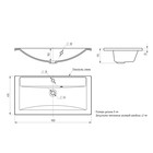 Раковина Uperwood Foster Quartz 90 см, кварцевая, серая матовая, бетон - Фото 5