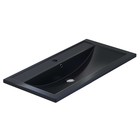 Раковина Uperwood Foster Quartz 90 см, кварцевая, черная матовая, космос - Фото 4