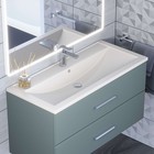 Раковина Uperwood Foster Quartz 100 см, кварцевая, белая матовая, жасмин - Фото 1