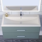 Раковина Uperwood Foster Quartz 100 см, кварцевая, белая матовая, жасмин - фото 12929986