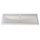 Раковина Uperwood Foster Quartz 100 см, кварцевая, белая матовая, жасмин - Фото 3