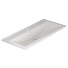 Раковина Uperwood Foster Quartz 100 см, кварцевая, белая матовая, жасмин - Фото 4