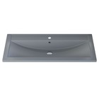 Раковина Uperwood Foster Quartz 100 см, кварцевая, серая матовая, бетон - Фото 3