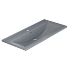 Раковина Uperwood Foster Quartz 100 см, кварцевая, серая матовая, бетон - Фото 4