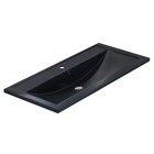 Раковина Uperwood Foster Quartz 100 см, кварцевая, черная матовая, космос - Фото 4