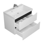 Тумба подвесная Uperwood, под раковину Uperwood Tanos, 70, цвет белый/графит - Фото 8