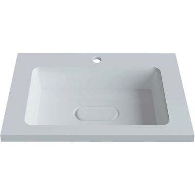 Раковина полувстраиваемая Uperwood Modul 65 см, прямоугольная