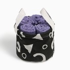 Набор махровых декоративных салфеток Этель "Signs" 30х30см-5шт, 100% хлопок - фото 49198366