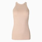 Майка женская, цвет бежевый, размер 46 - фото 28199006