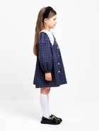 Платье школьное для девочки с воротником синее KAFTAN: School collection, размер 38 (146-152 см) - Фото 5
