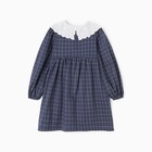 Платье школьное для девочки с воротником синее KAFTAN: School collection, размер 38 (146-152 см) - Фото 10
