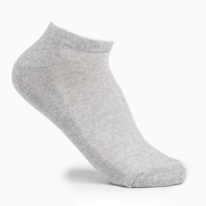 Носки мужские укороченные сетка, цвет серый, размер 25 - Фото 1