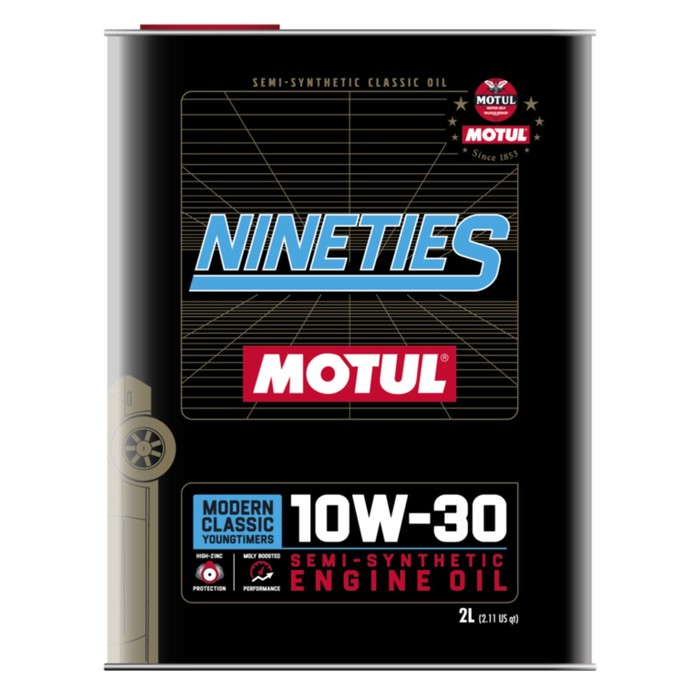 Масло моторное Motul Classic Nineties 10w-30, полусинтетическое, 2 л - Фото 1
