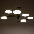 Люстра 625356/6 LED 78 Вт 3 режима 3000-6000К черный-белый 96×96×33 см - фото 3848547