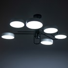 Люстра 625356/6 LED 78 Вт 3 режима 3000-6000К черный-белый 96×96×33 см - фото 3848548