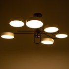 Люстра 625356/6 LED 78 Вт 3 режима 3000-6000К черный-белый 96×96×33 см - фото 3848549