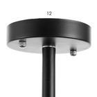 Люстра 625356/6 LED 78 Вт 3 режима 3000-6000К черный-белый 96×96×33 см - фото 3848551