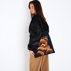 Сумка-шопер без застёжки, цвет чёрный  (артикул 9560915)  большой выбор товаров оптом и в розницу по низким ценам с доставкой