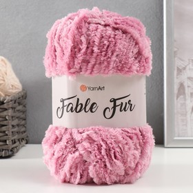 Пряжа "Fable Fur" 100% микрополиэстер 100м/100гр (973 розовый)