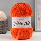 Пряжа "Fable Fur" 100% микрополиэстер 100м/100гр (980 оранж.) - фото 1285662