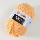 Плюшевая пряжа для вязания спицами, крючком YarnArt, Fluffy, 100% микрополиэстер, 70 м/150 г, (720 персик) 9599365 - фото 319931107