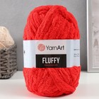 Пряжа "Fluffy" 100% микрополиэстер 70м/150гр (723 красный) 9599366 - фото 14679552