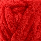Плюшевая пряжа для вязания спицами, крючком YarnArt Fluffy, 100% микрополиэстер, 70 м/150 г, (723 красный) 9599366 - фото 319861342